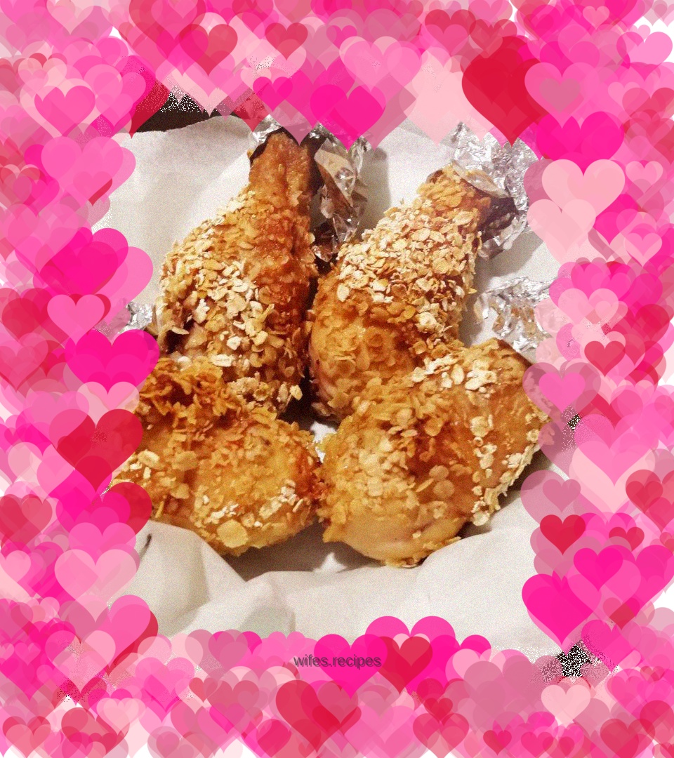 Crispy fried chicken legs