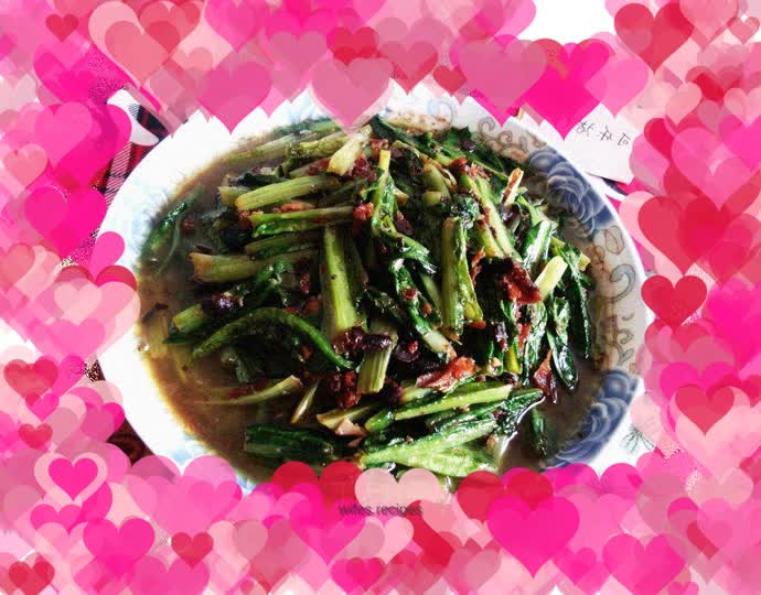 Dace with black bean sauce and lettuce