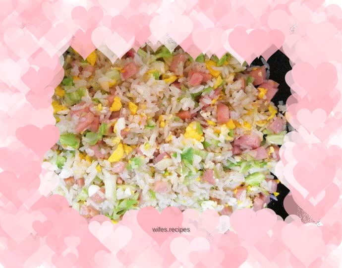 Golden and silver egg fried rice