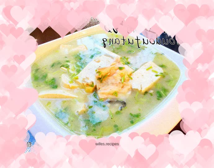 Fish head and tofu soup