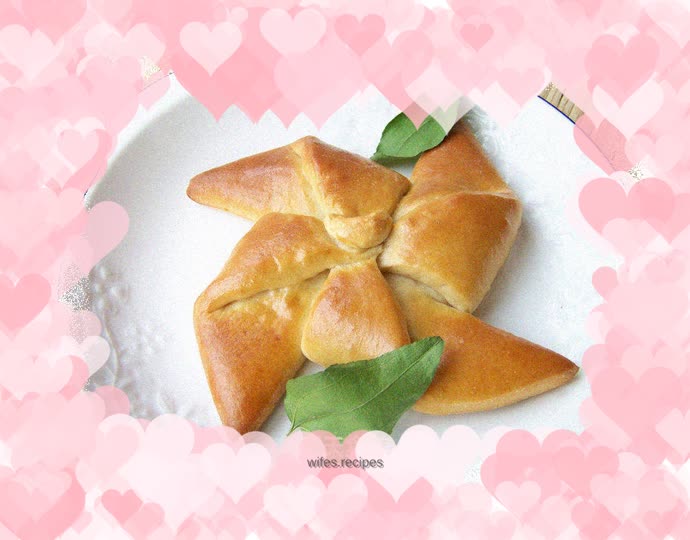 Milk-flavored oatmeal windmill bread