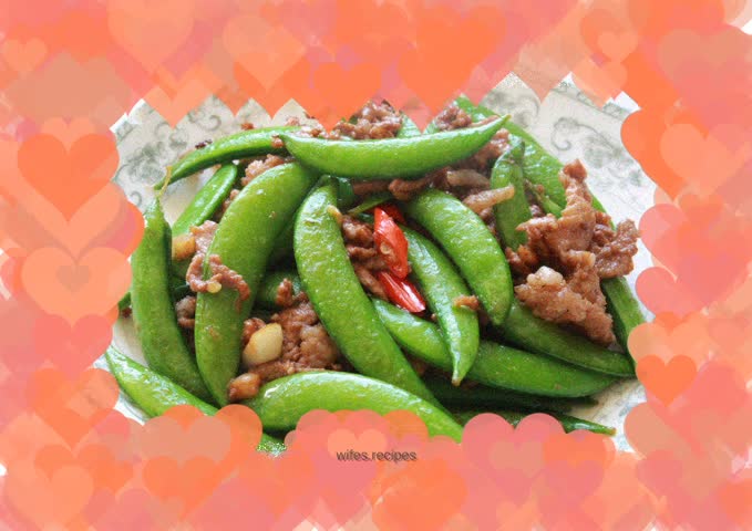The last meal of summer vacation - fried shredded pork with sweet beans