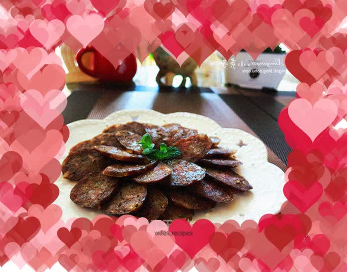 Purely handmade homemade five-sausage