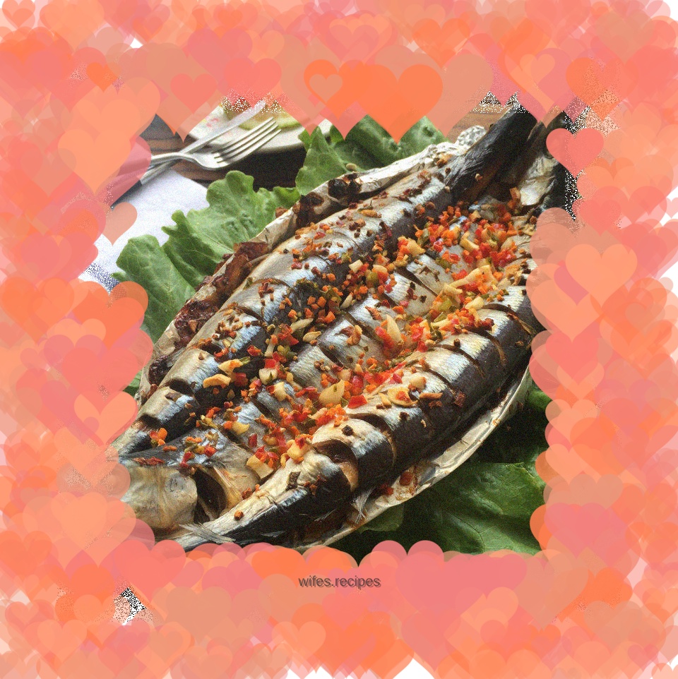 Grilled saury