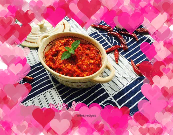 Rice cake and pepper