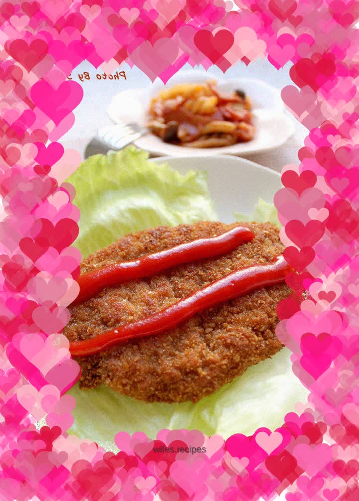 Crispy fried chicken steak