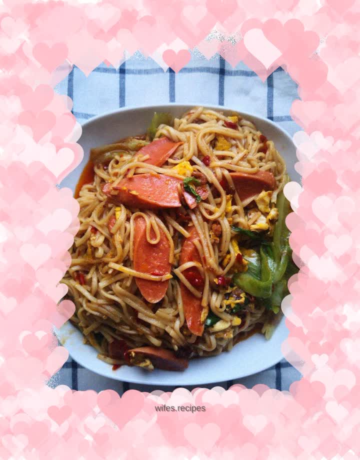 #Warm-up Food#——Fried Noodles with Shrimp Tail Sauce