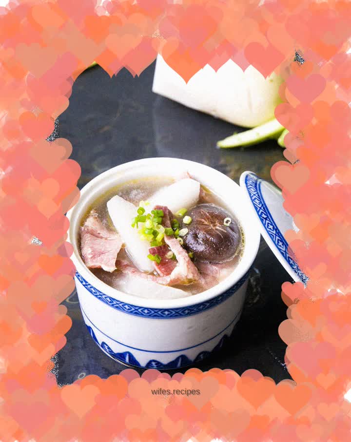 Ham, Mushroom and Carrot Soup