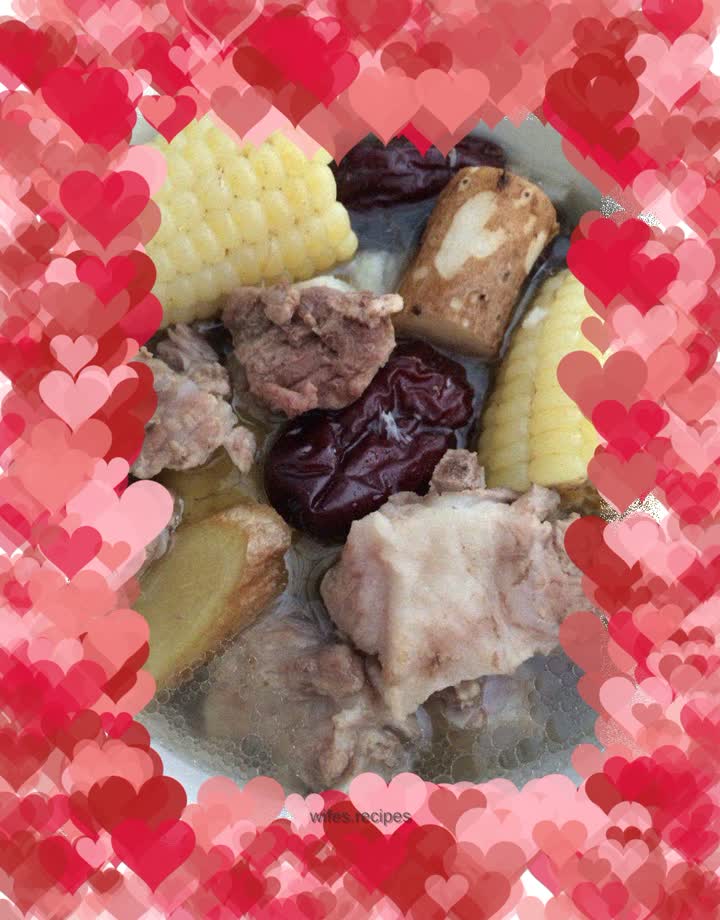 Pork Ribs and Vegetable Soup