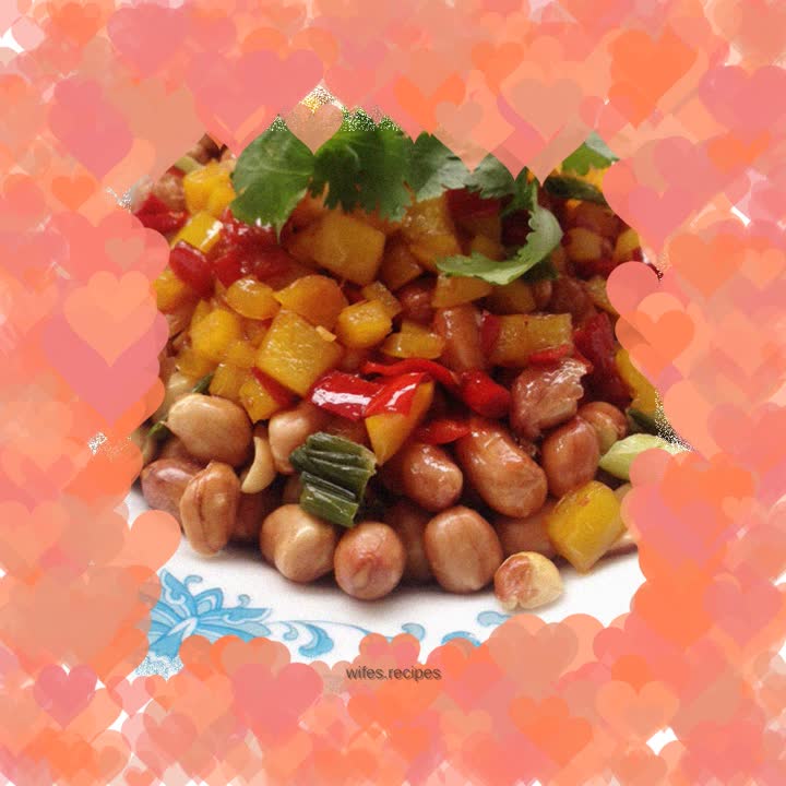 Five-color sour crispy peanuts