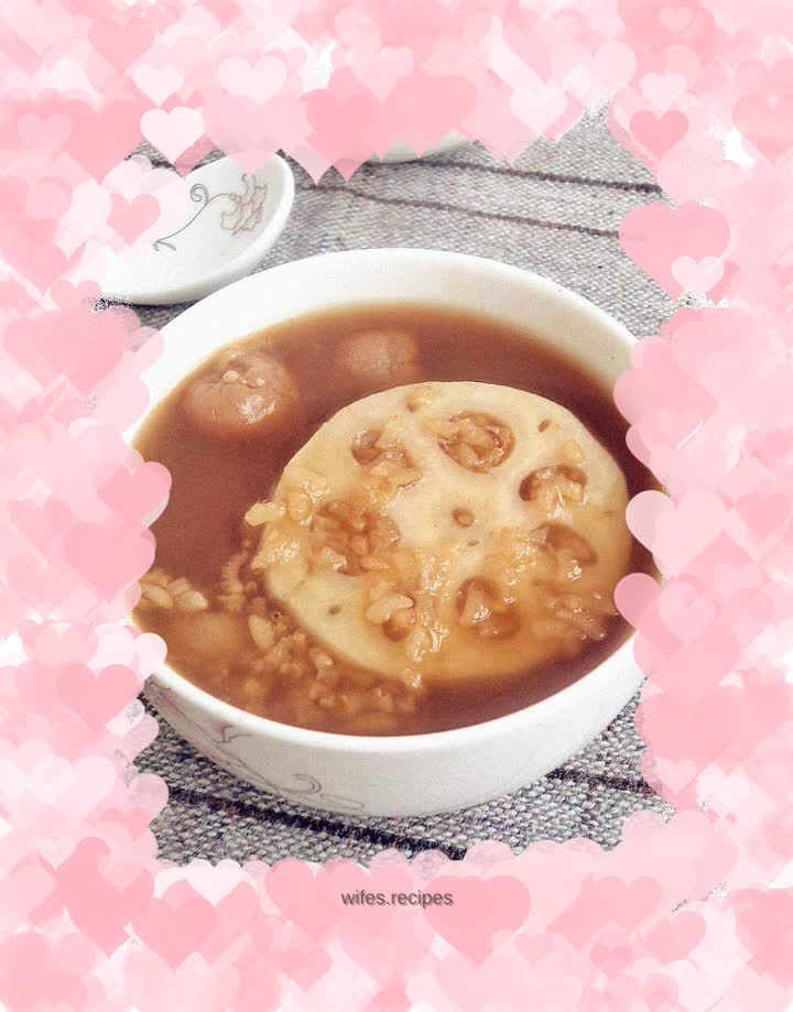 Sugar porridge and lotus root