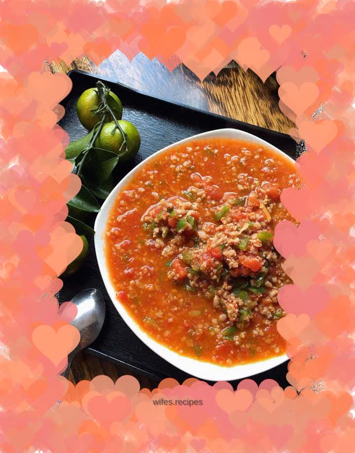 The red three-chopped rice is perfect for rice