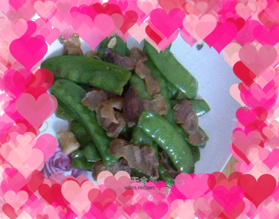 Fried snow peas