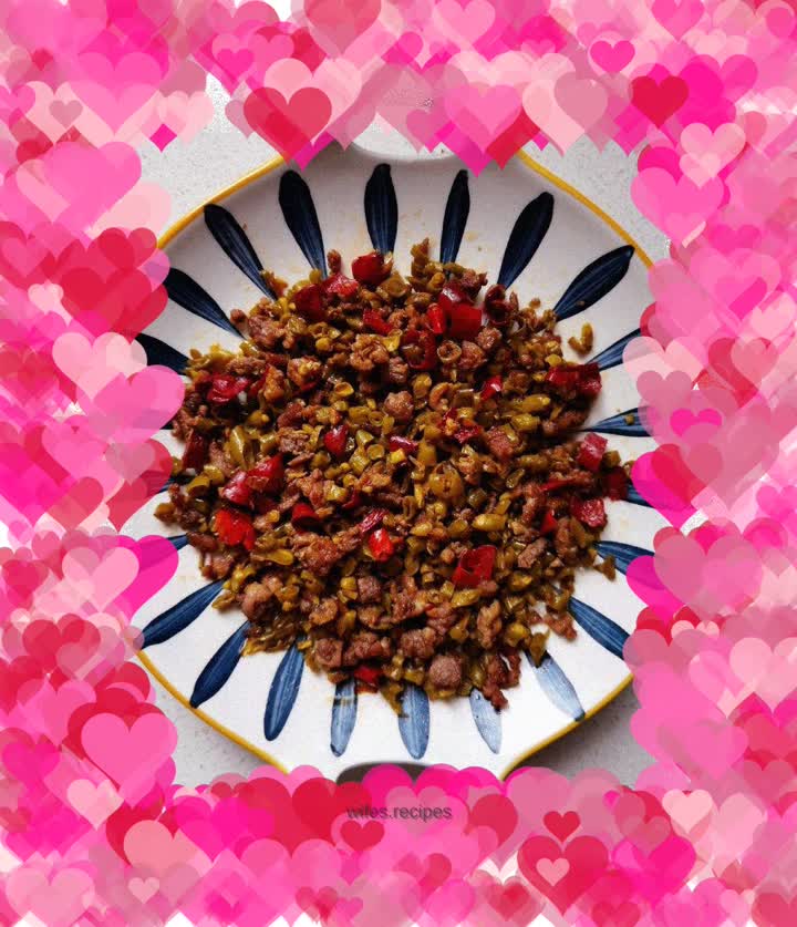 Stir-fried minced pork with pickled beans