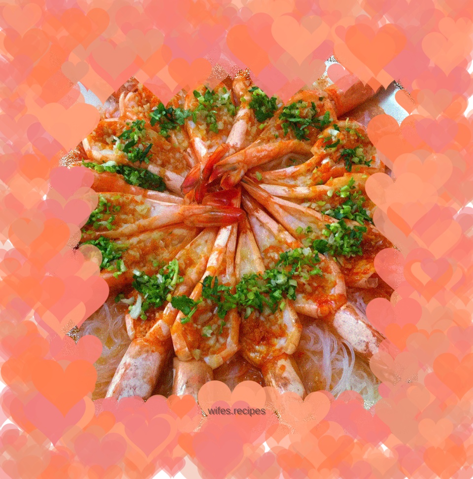 Steamed Prawns with Garlic Vermicelli
