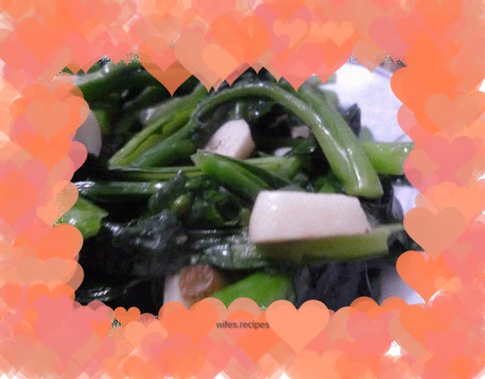 Stir-fried Choy Sum with Garlic