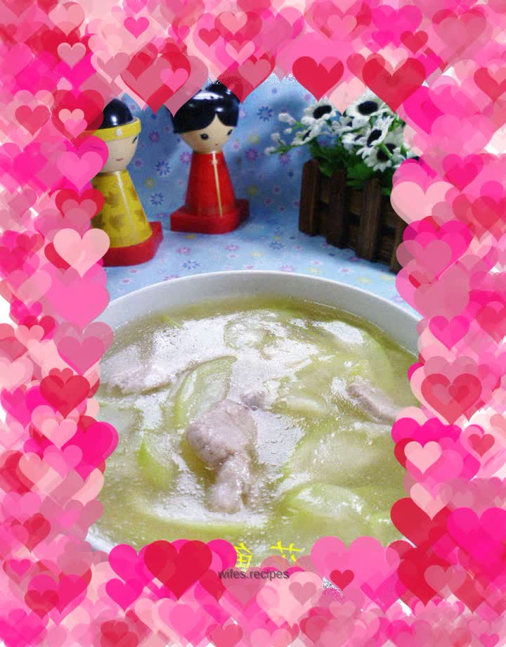 Lean Pork Sliced Night Blossom Soup