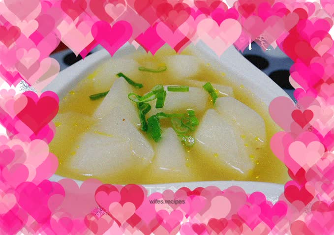 Chicken gravy with radish