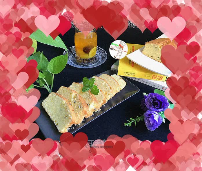 Passion fruit pound cake