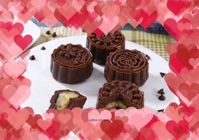 Chocolate cheese mooncake