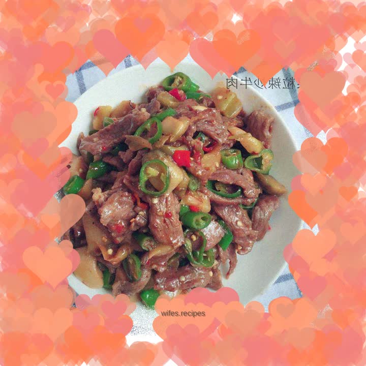 Spicy Stir-fried Beef with Mustard Grains
