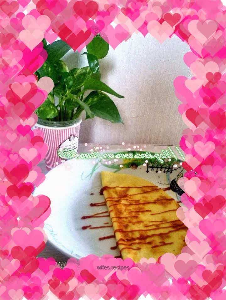 Savory milk egg pancake (=＾● w ●＾=)