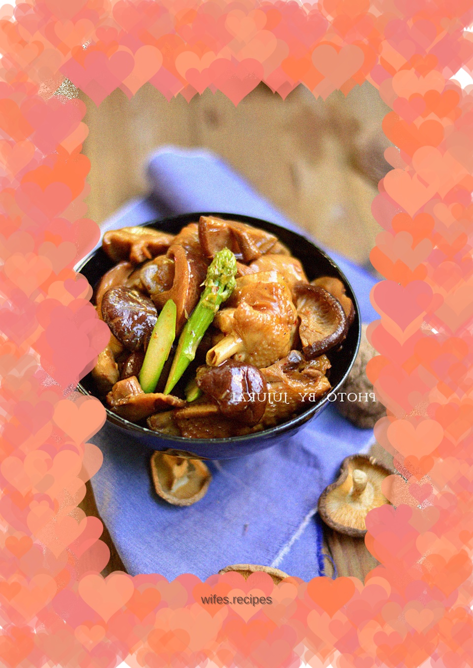 Mushroom stewed chicken