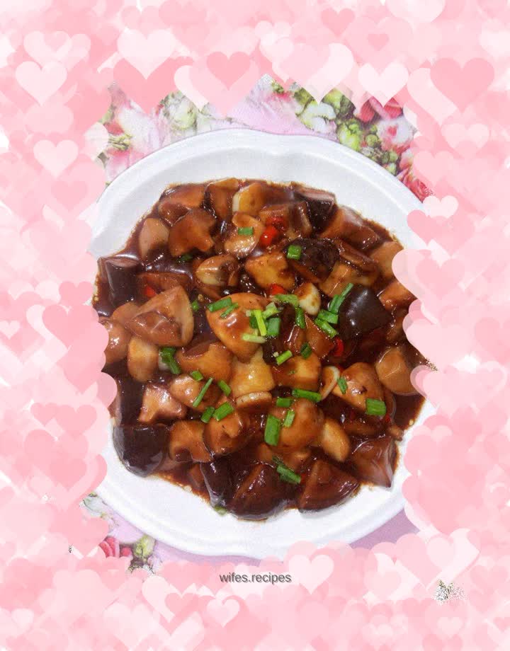 Sauce-flavored double mushrooms