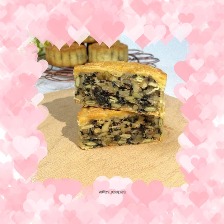 Cantonese style five-nut mooncake