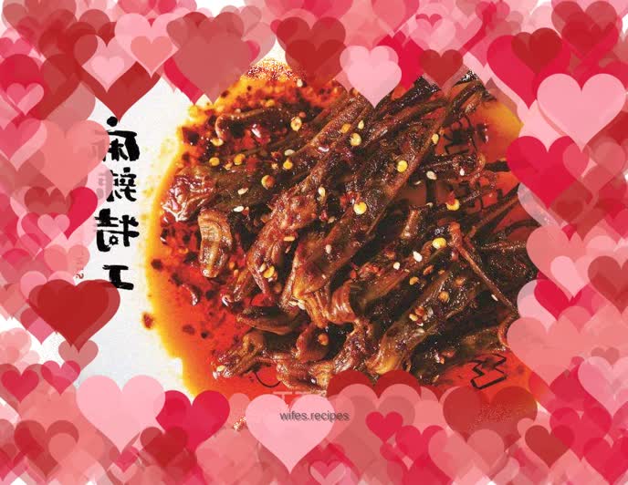 Spicy duck tongue
