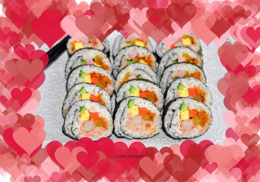 Tuna salad and kimbap