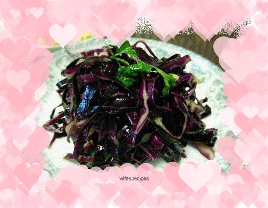 Chili-flavored Purple Cabbage