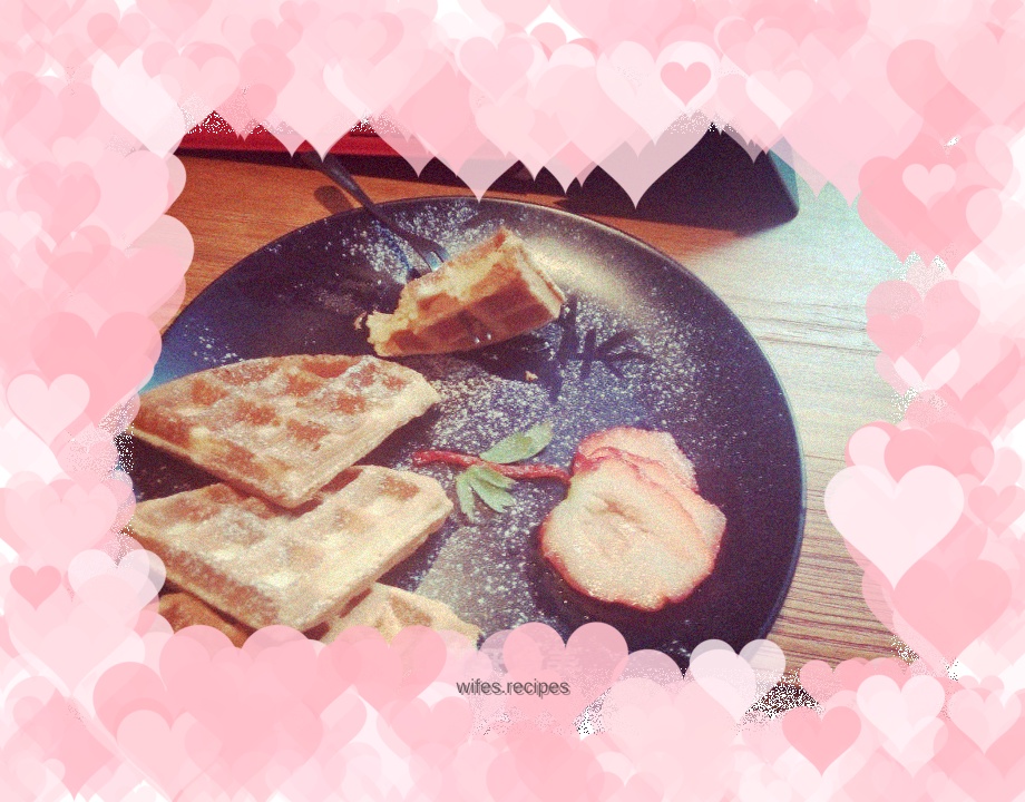 Strawberry Rose Waffles