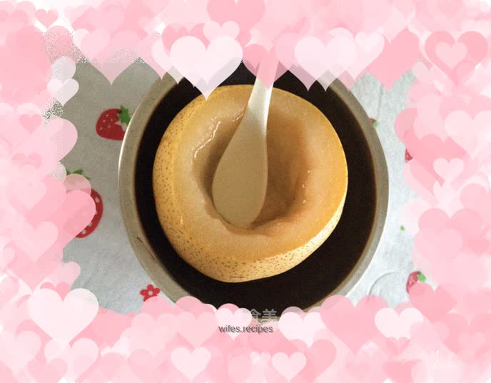 Snow pear stewed with rock sugar