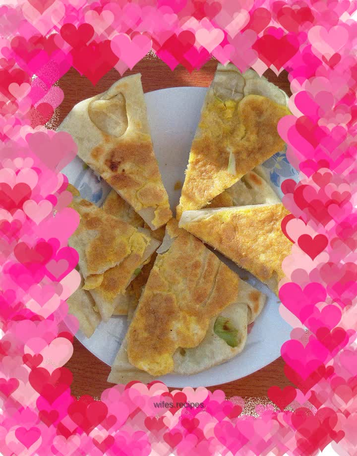 Egg and green onion pancake