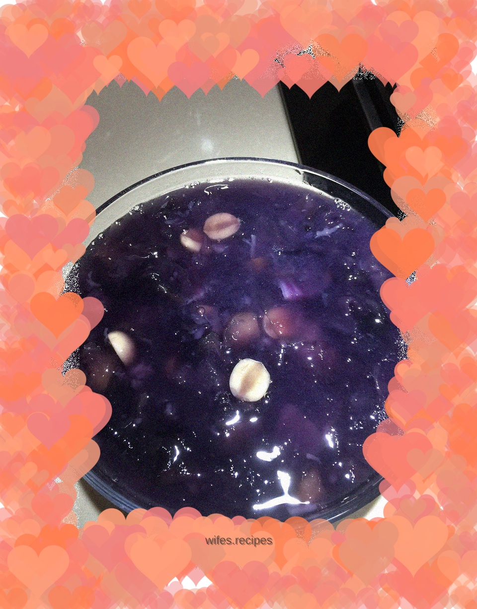 Purple Sweet Potato, Tremella and Lotus Seed Soup