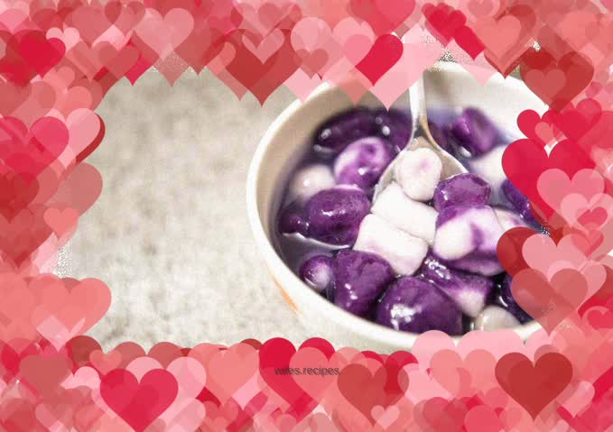 Two-color taro balls