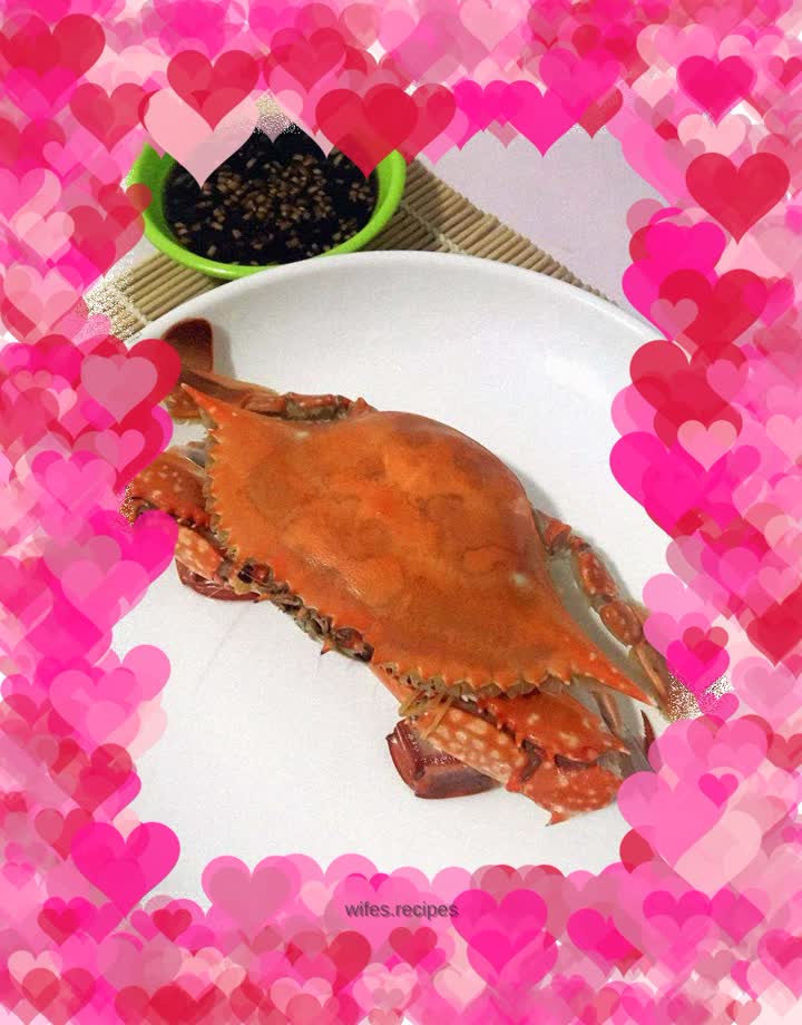 Steamed swimming crab