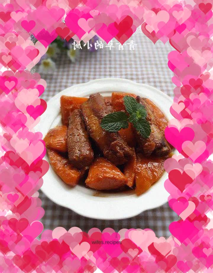 Pumpkin roasted pork ribs