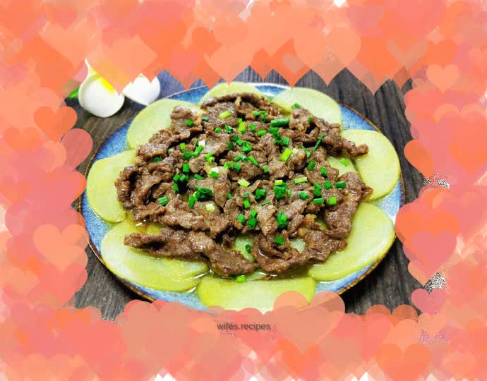 Beef and steamed potatoes