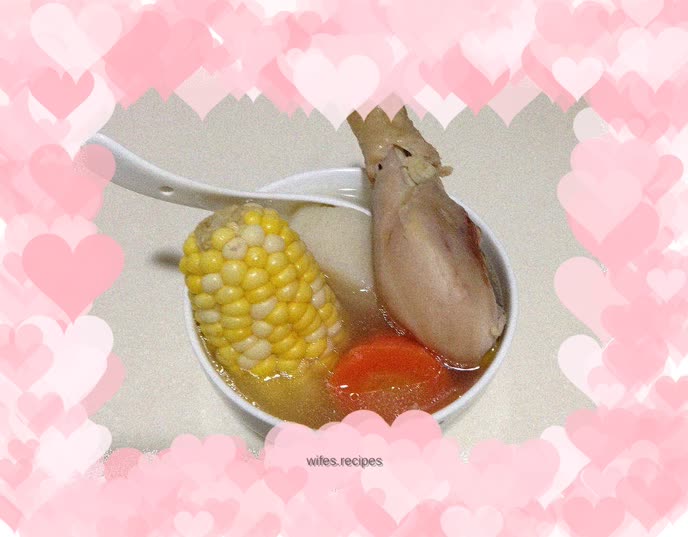 Children's favorite----------Huaishan corn and carrot soup