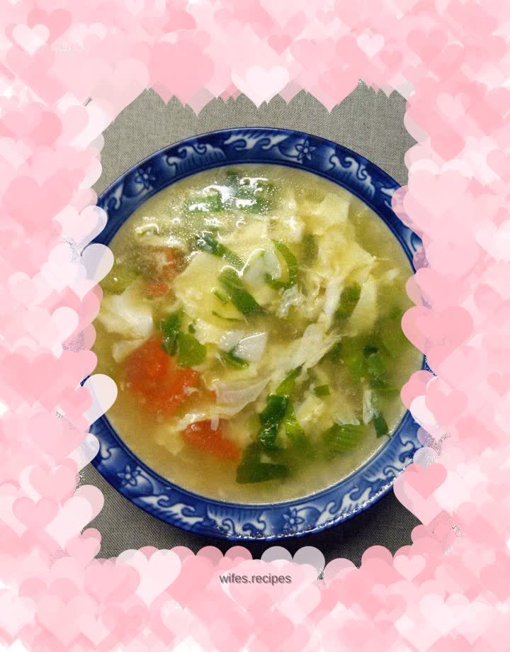 Tomato, Yam and Egg Drop Soup
