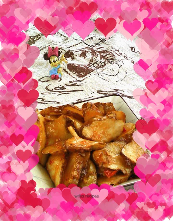 Pickled Jerusalem artichokes in spicy sauce