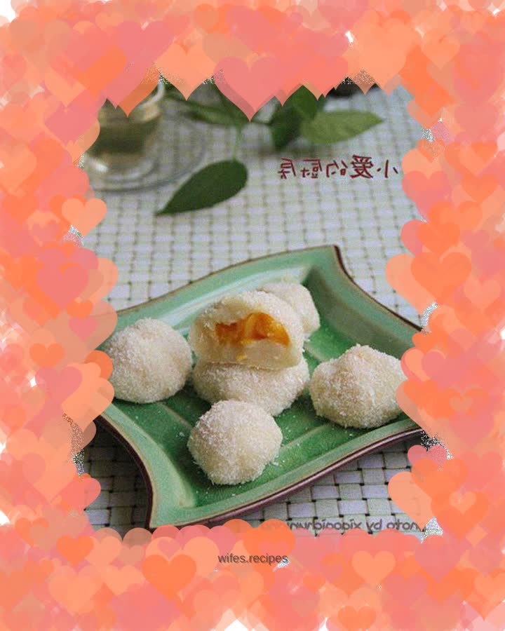 Mango glutinous rice cake