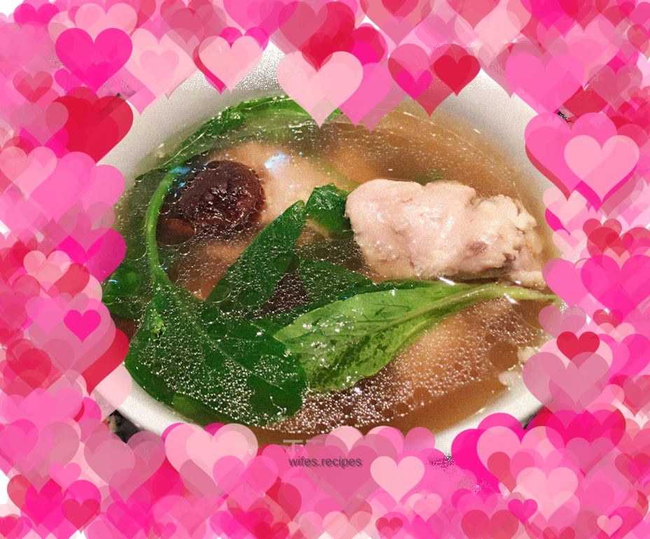 Mushroom and chicken soup (simple version)