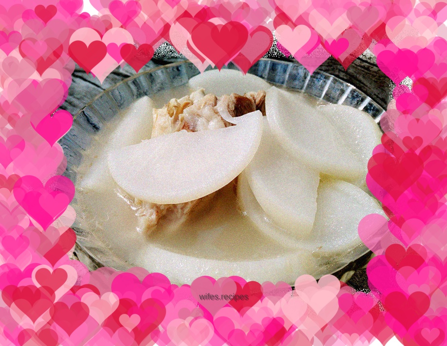 Stick bone radish soup