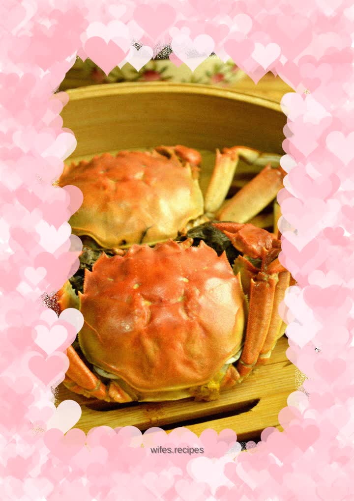 Steamed hairy crab