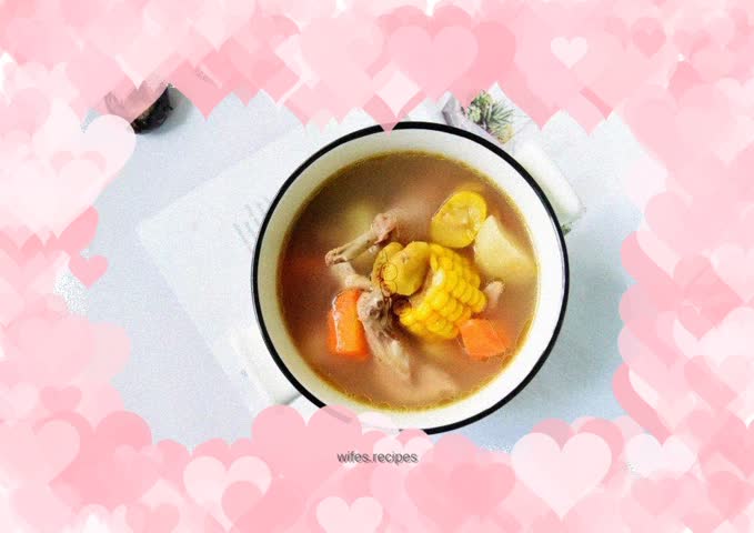 Chestnut and water chestnut chicken soup