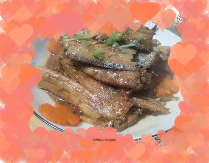Homemade saury