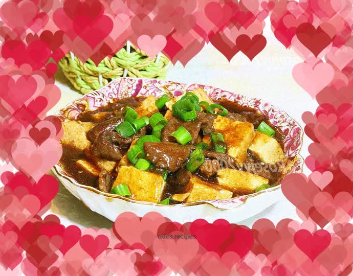 Beef braised with tofu